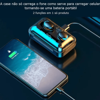 Fone Ouvido Bluetooth F9-5 Case Carregadora TWS