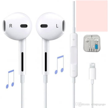 Fone de Ouvido Tipo Earpods - Lightning iPhone Com fio 