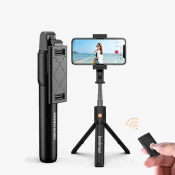 Tripé de Telemóvel Goeik para Selfie com Controlo Remoto Bluetooth Preto -  Tripés - Compra na