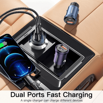 Carregador Veicular Dual USB Tipo-C 2.4A Essager