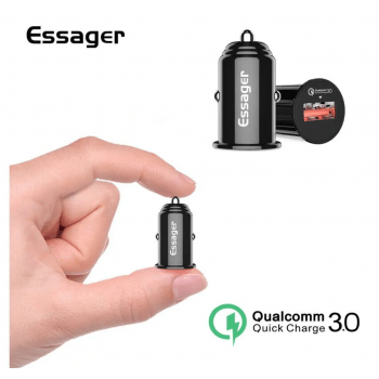 Carregador Veicular Dual USB Tipo-C 2.4A Essager