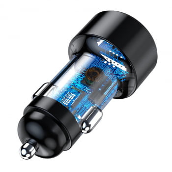 Carregador Automotivo Veicular Turbo Hrebos 2USB 3.1A HS-368