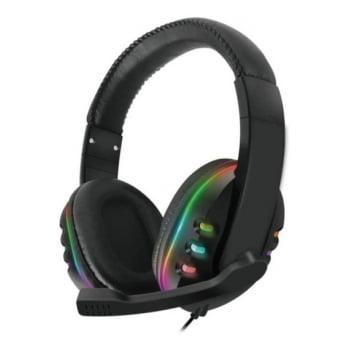 Headphone Gamer Led Com Microfone e Controle De Volume