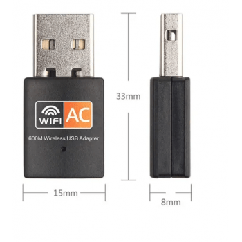 Adaptador WiFi Dual Face 2.4G/5G USB Mini 802.11n USB