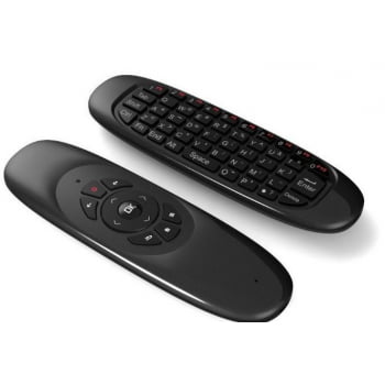  Mini Teclado Air Mouse Controle Qwerty Tv Smart Box Android