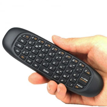  Mini Teclado Air Mouse Controle Qwerty Tv Smart Box Android