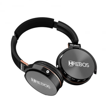 Headphone Bluetooth Sem Fio Rádio MP3  Hrebos HS-95