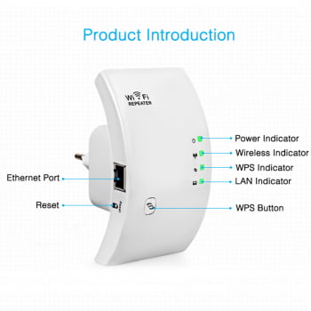 Repetidor Roteador Wifi Expansor  Wireless 2,4ghz 300mbps