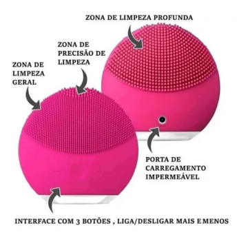 Esponja para Limpeza Facial Forever USB Recarregável