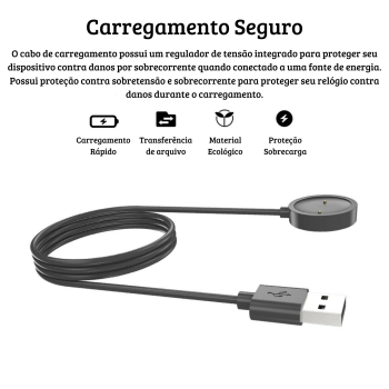 Cabo Carregador Smartwatch Mibro A1 1m