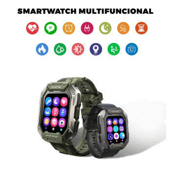 Relógio Masculino Inteligente Smartwatch Militar