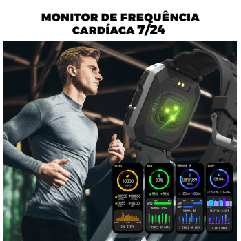 Relógio Masculino Inteligente Smartwatch Militar