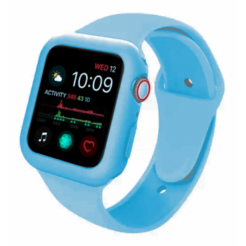 Pulseira de Silicone + Case para Apple Watch