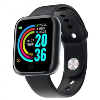 Relógio Inteligente Smartwatch D20/Y68 Android iOS Bluetooth 