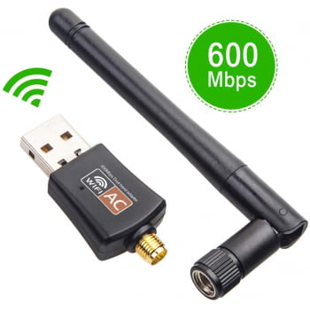 Adaptador WiFi 2.4G/5G USB Antena 802.11n