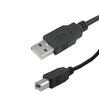 Cabo USB 2.0 Impressora Plug In 2m Universal Windows Mac Linux