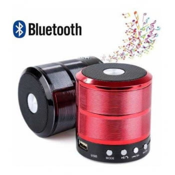Caixa de Som Bluetooth USB SD P2 Portátil Mini WS-887