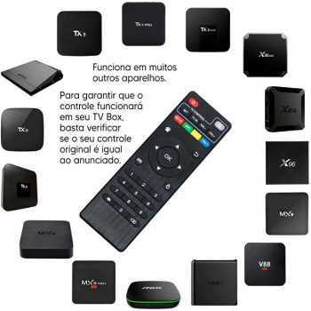 Controle Remoto  Smart TV Box Pro 4K Universal HT-P43