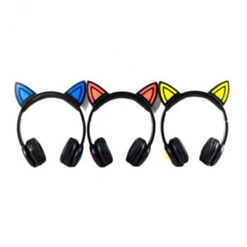 Headphone Com Fio Orelha de Gato XLS Com Fio