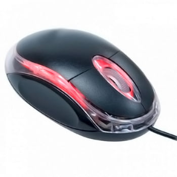 Mouse Com Fio USB  Ergonômico Com Led 1600DPI