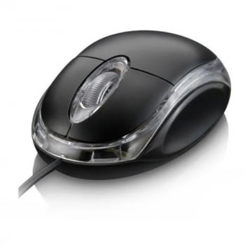 Mouse Com Fio USB  Ergonômico Com Led 1600DPI