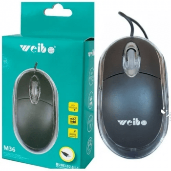 Mouse Com Fio USB  Ergonômico Com Led 1600DPI