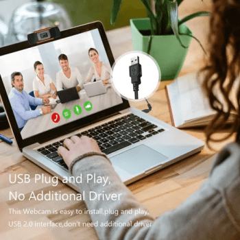 Webcam Alta Definição Com Microfone HD 720P 