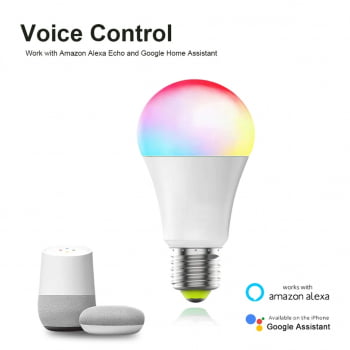 Lâmpada Led Inteligente Controle De Voz Alex Google Home 15W