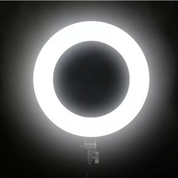 Ring Light LED Alta Intensidade Suporte para Celular  20cm  com Tripé de 1,80m