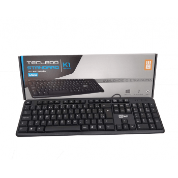 Teclado Com Fio USB  Padrão Brasileiro PC Notebook Windows/XP/VISTA